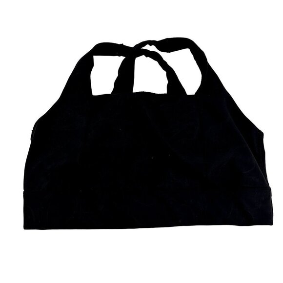 All in Motion  Sports Bra Black Light Grey Marbling Design Size Large - Picture 1 of 8